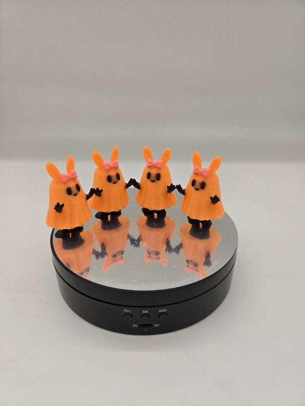 Glow Ghost Bunny figurine