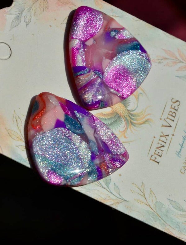 Lila rose stud groot 2