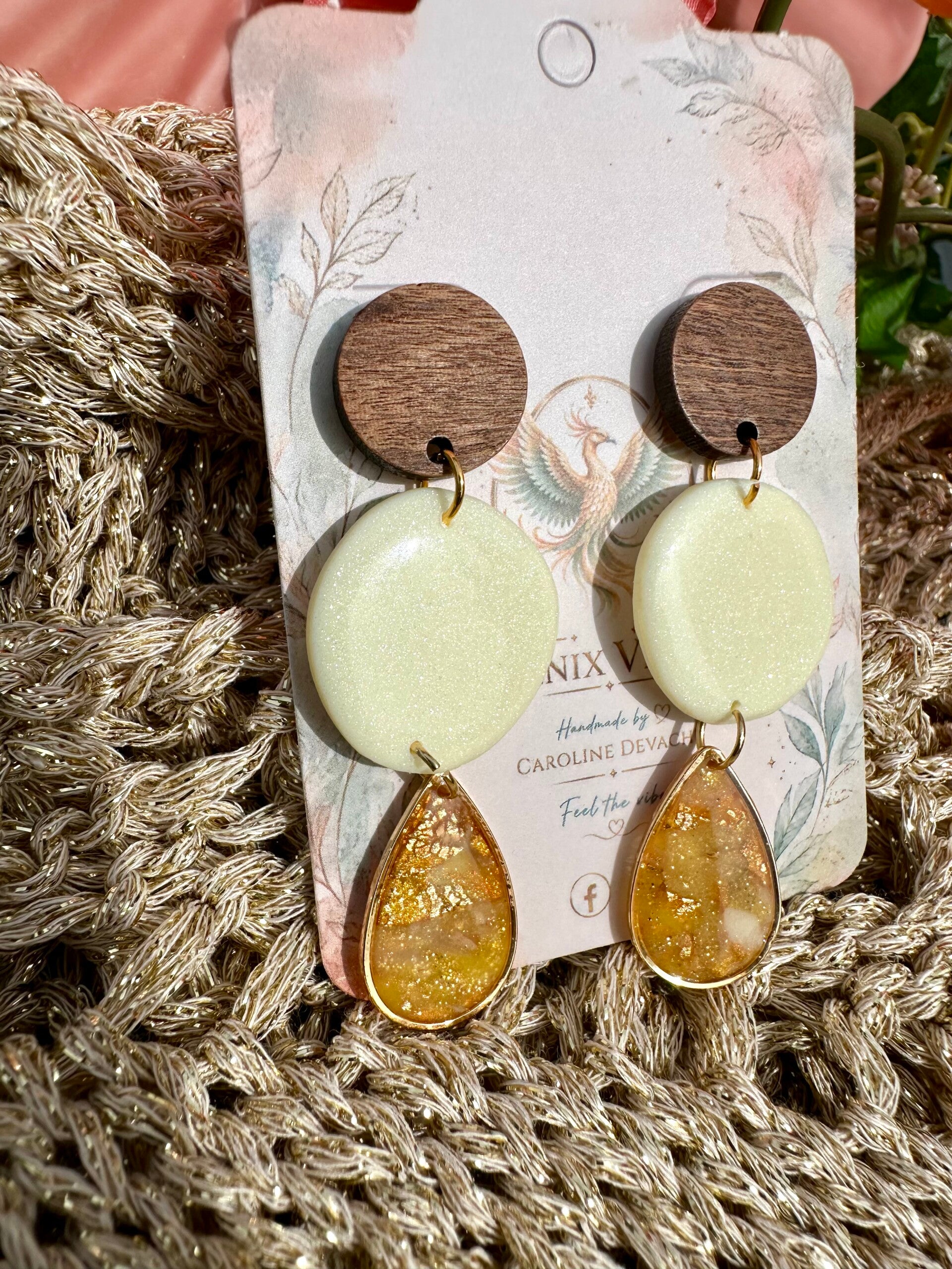 Gold  Amber drop