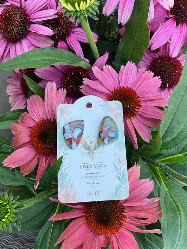 Flower indian summer studs klein