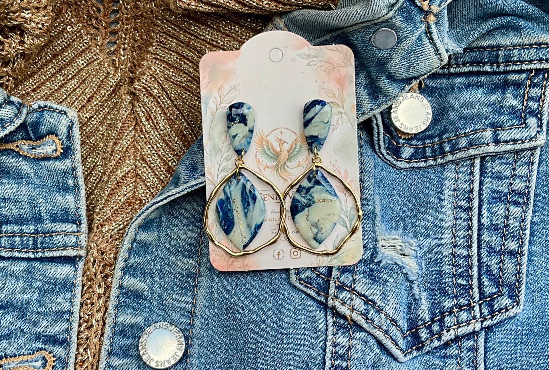 Blue Marble denim Amore