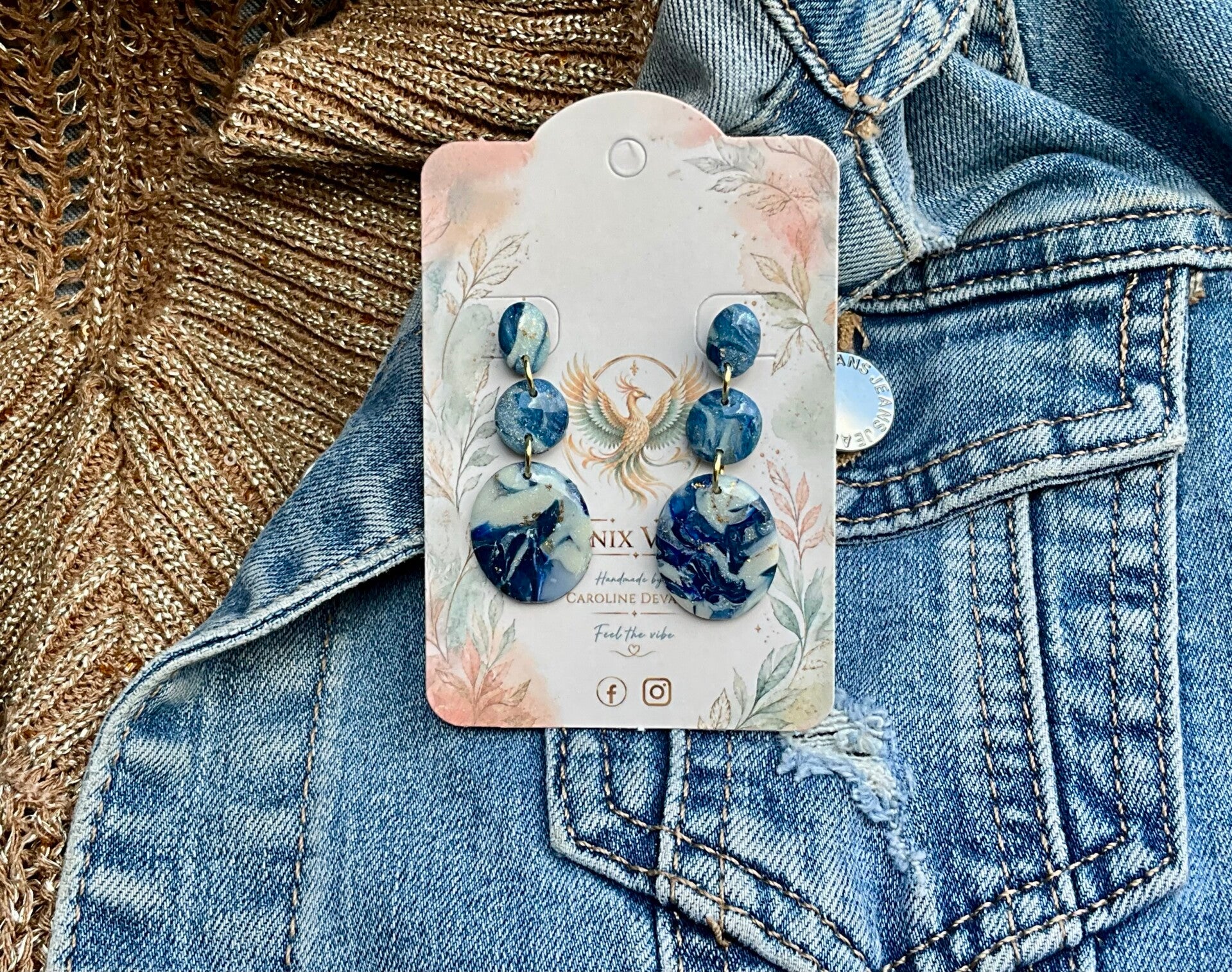Blue Marble denim Tina