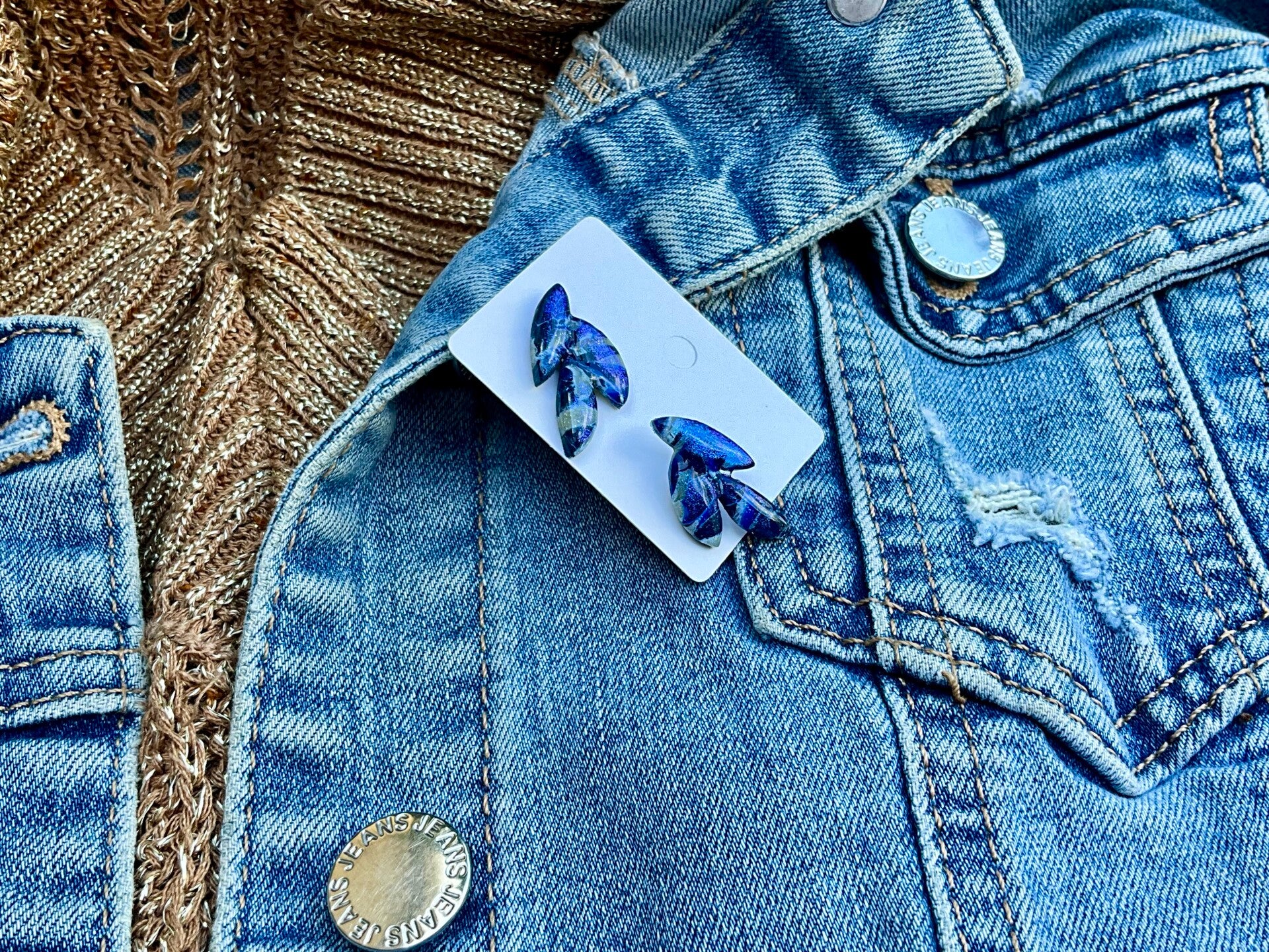 Blue Marble stud Angela