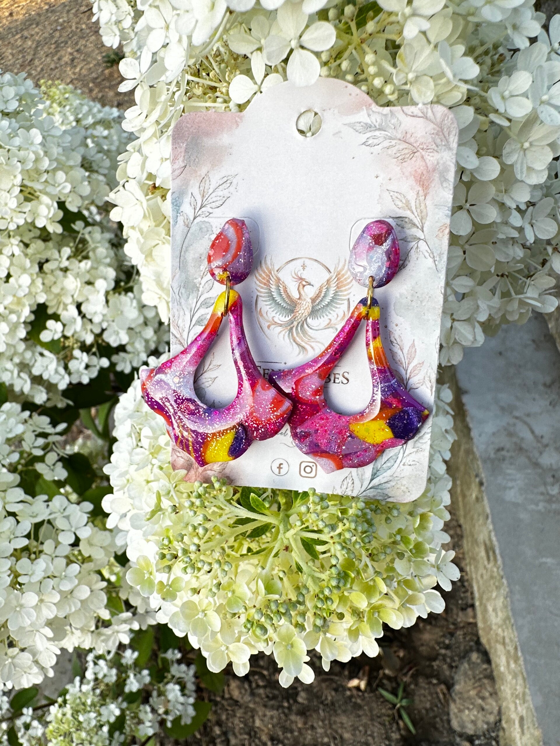 Fuchsia glitter Alix