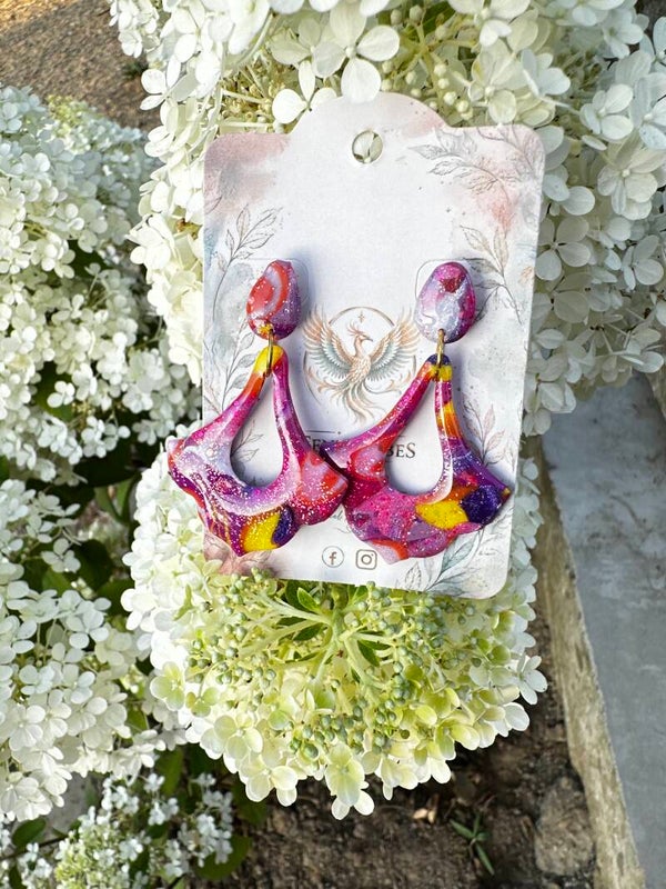 Fuchsia glitter Alix