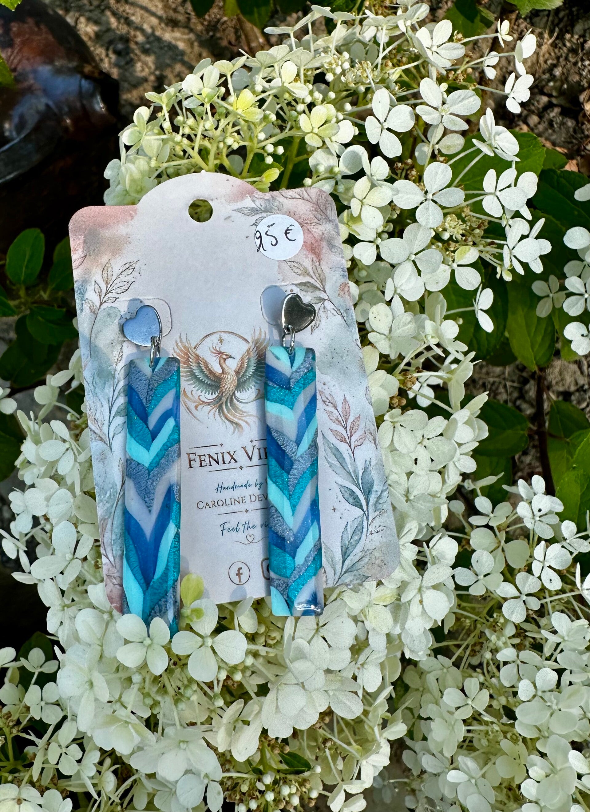 Indian blue braid staafje
