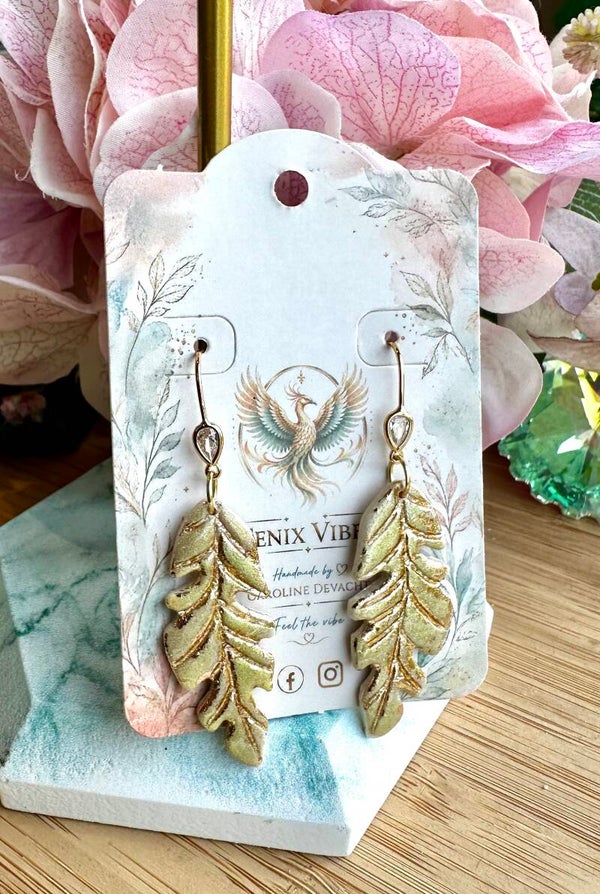 Golden feather green glow