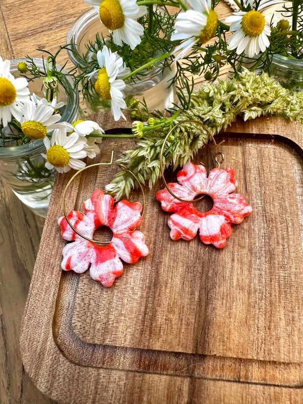 Coral wild flower