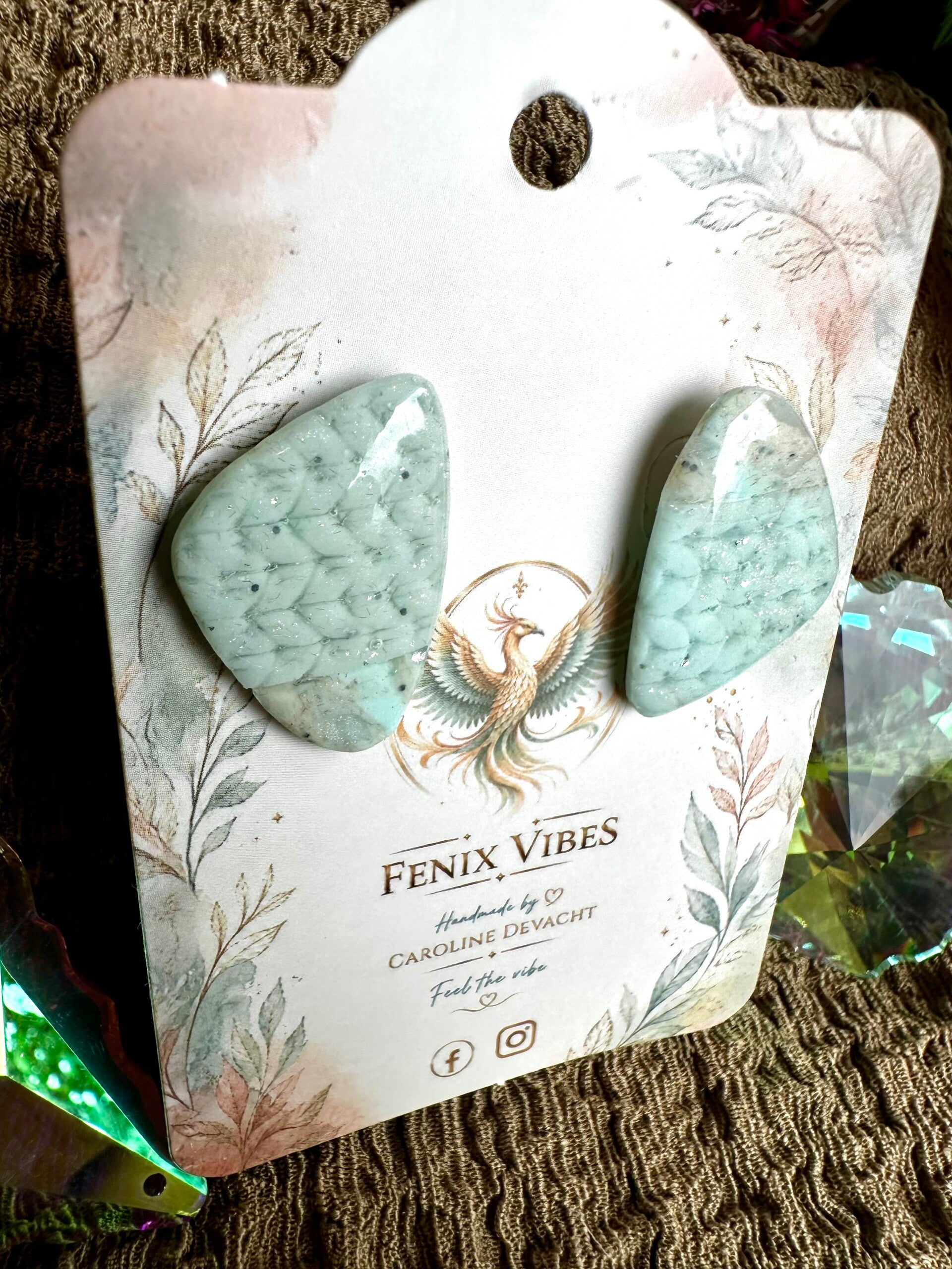 Spring blue studs groot