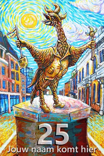 HUISNUMMERBORD ROOSENDAAL TULLEPETAON ALS VAN GOGH