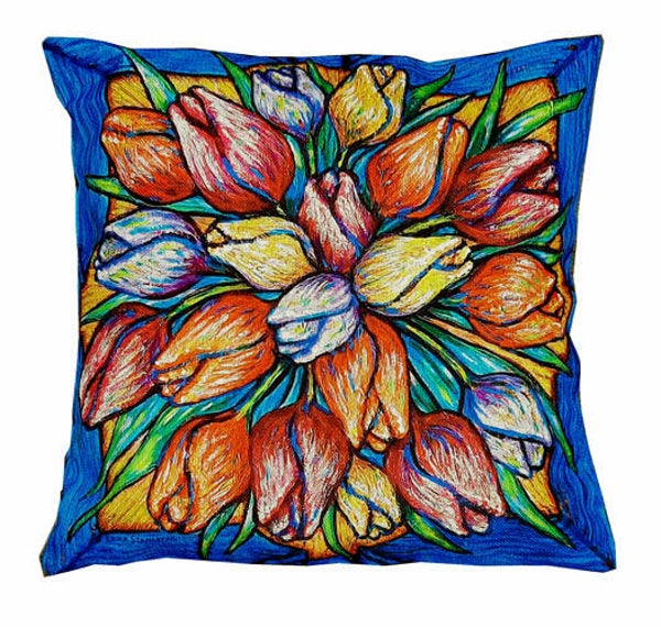 KUSSEN TULPEN ALS VAN GOGH