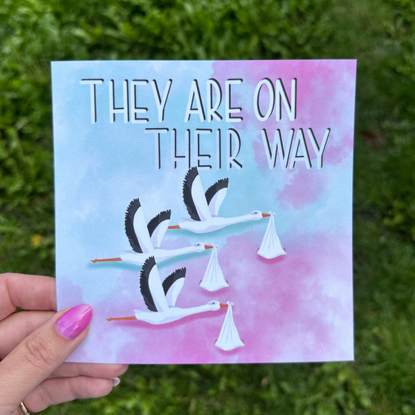 They are on their way (drieling,multi-color)