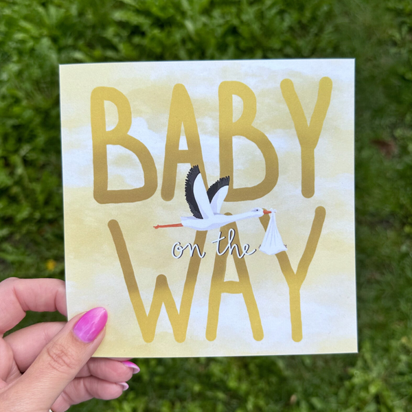 Baby on the way Yellow