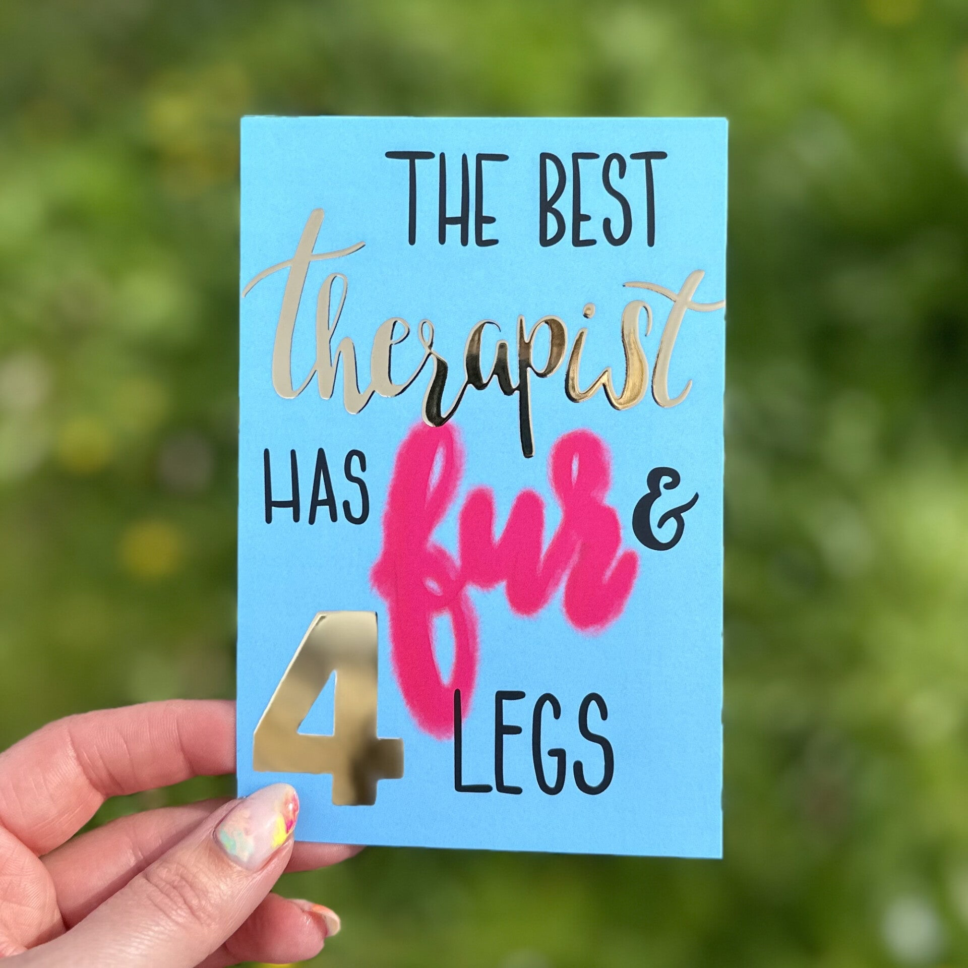 The best therapist has FUR & 4 legs ;)