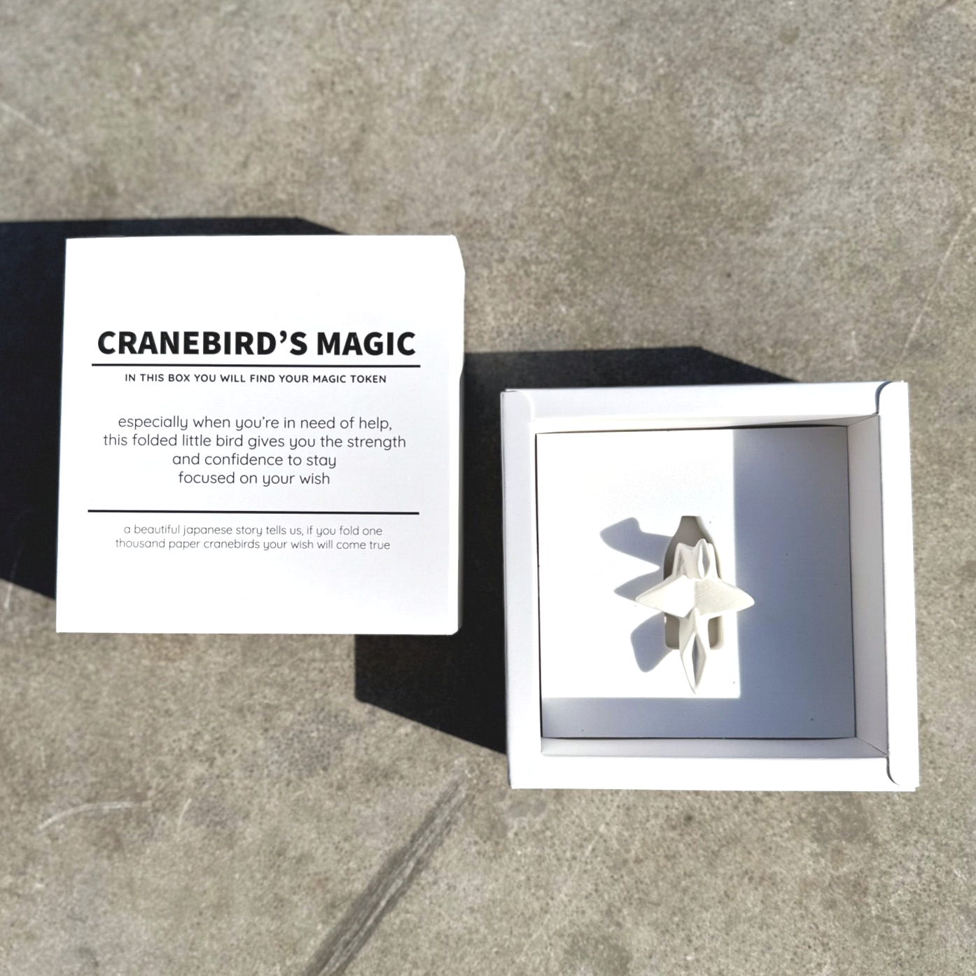 ' CRANEBIRD'S MAGIC ' Quote | Giftbox