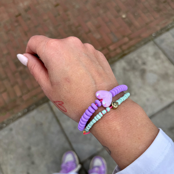 Lila Hart armband