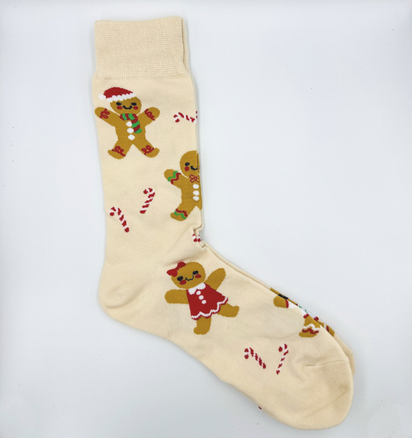 Kerstsokken.   - Gingerbread -