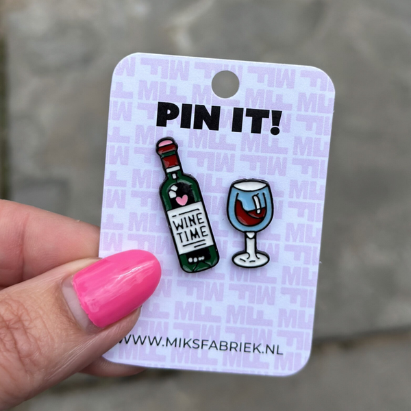 PIN IT!! Wijn glas & fles