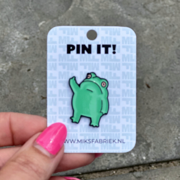 PIN IT!! Kikker met (middel) vinger?;)