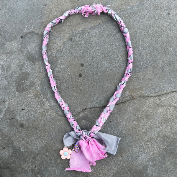 Roze/grijze met bloem