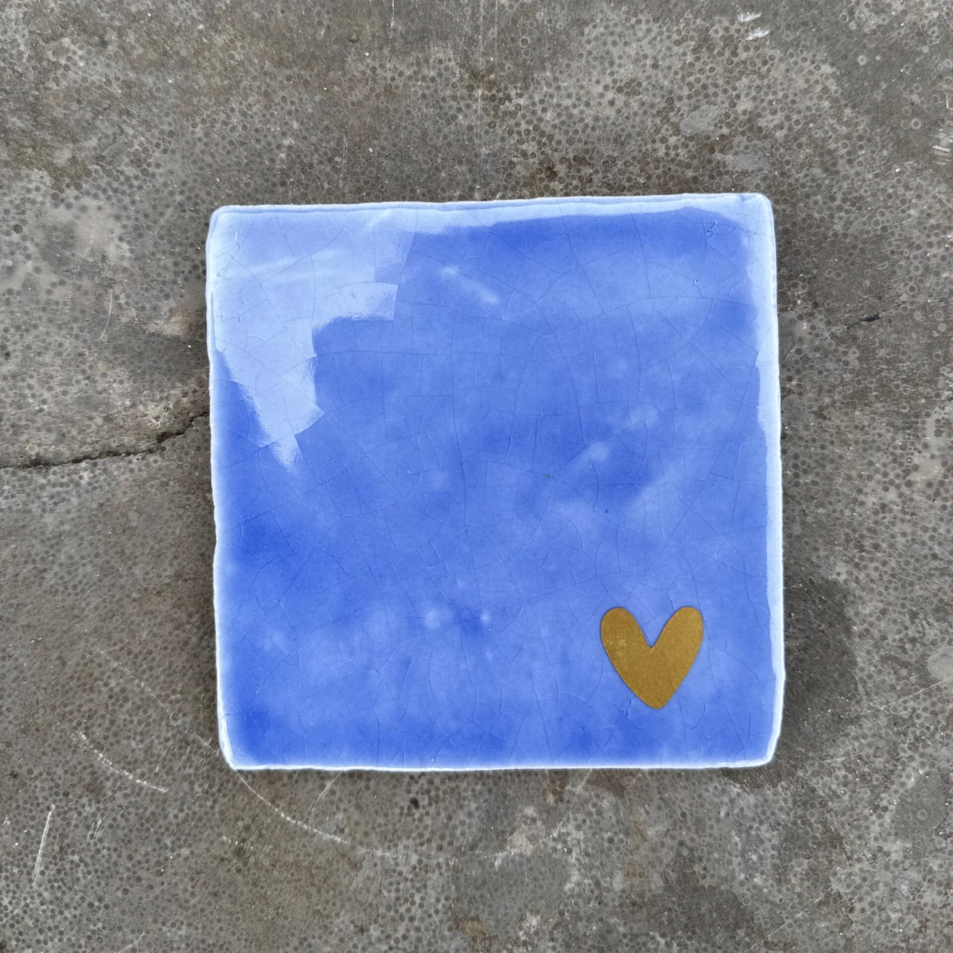Tegeltje Golden Heart