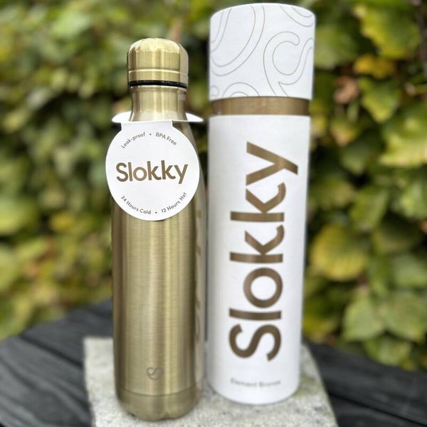 Slokky Thermo fles Gold