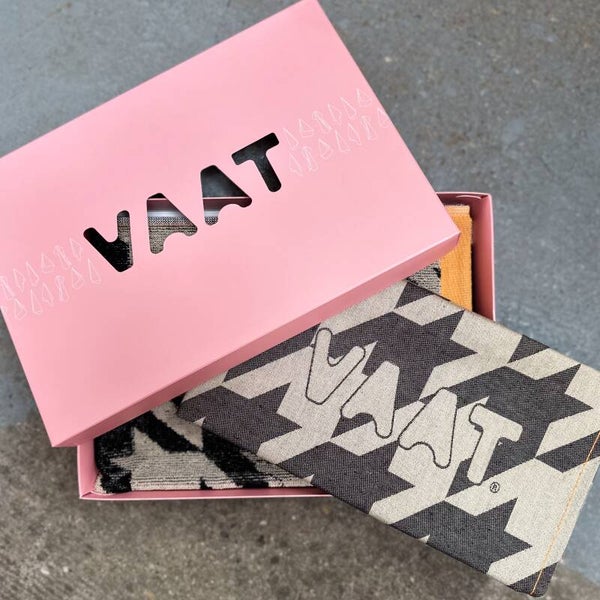 VAAT | Keukendoeken SET Zwart/Grijs/Oranje
