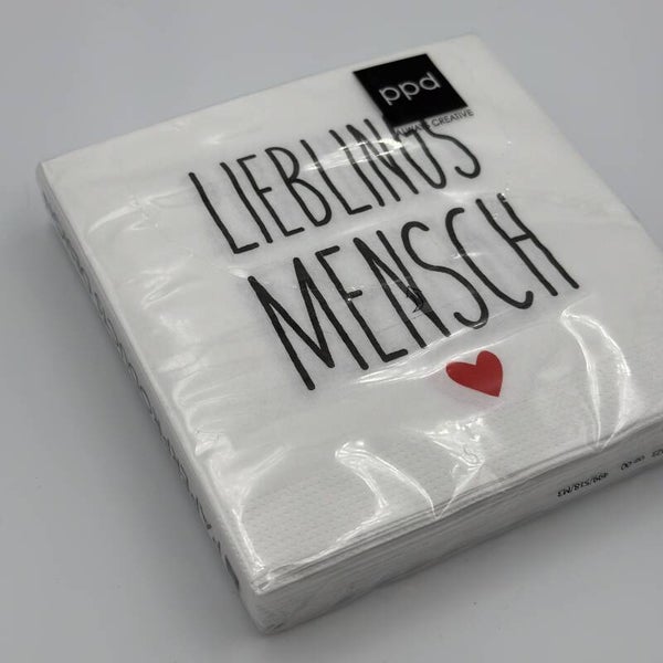 "LIEBLINGS MENSCH" Servetten