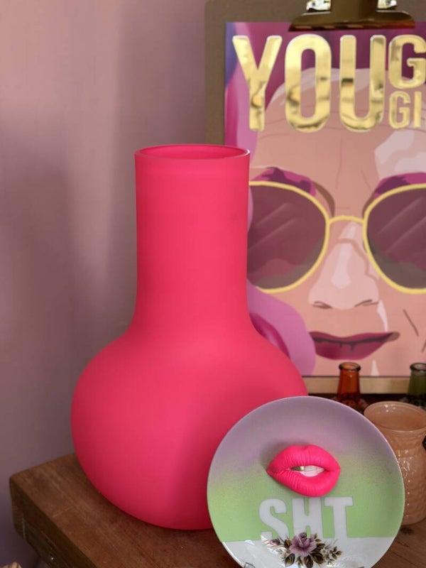 Vase the world | NEON roze vaas