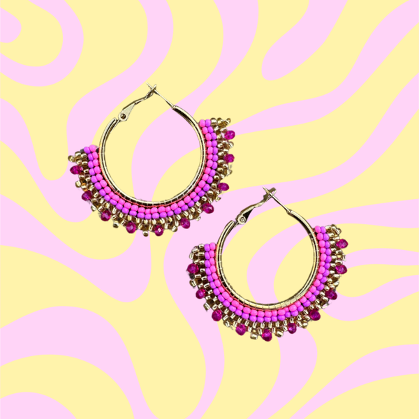 Roze Ibiza pink (per paar)