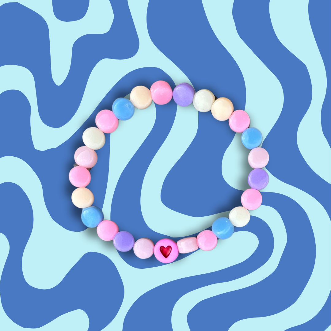 Hartje armbandje multi