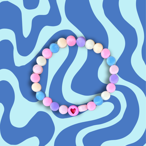 Hartje armbandje multi