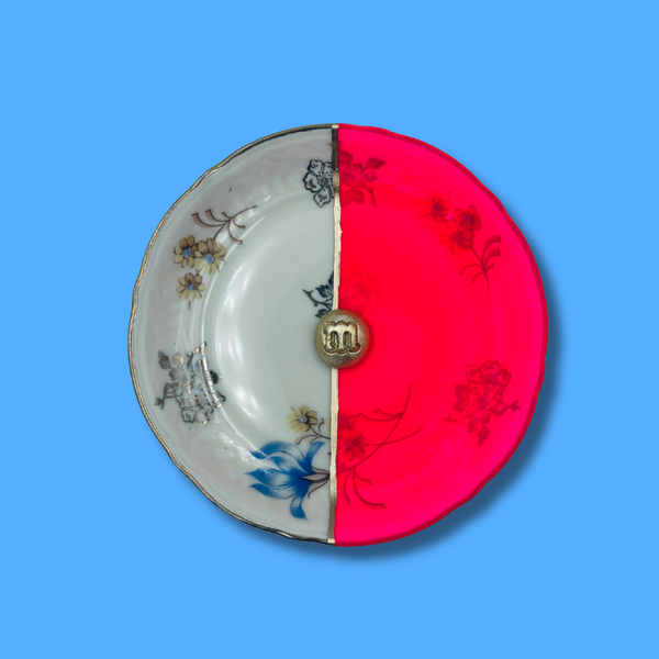 "Mini golden M&M" vintage bordje