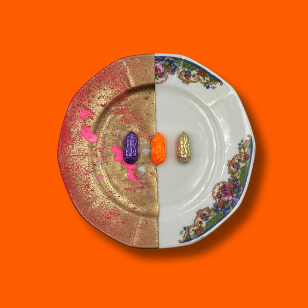 "TRIO pinda" vintage bordje