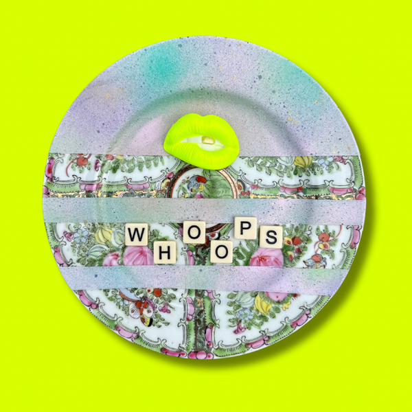 WHOOPS vintage bordje