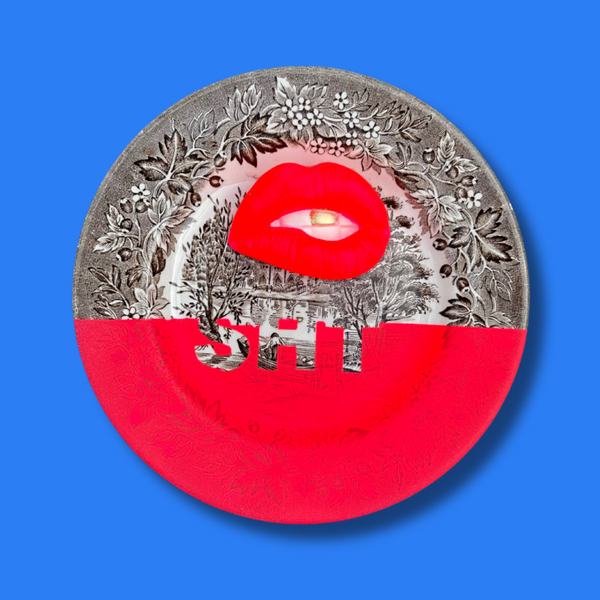 SHT Hot lips Vintage bordje