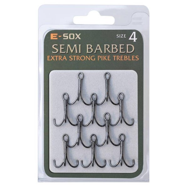 E-Sox X-Strong Pike Trebles - Semi Barbed