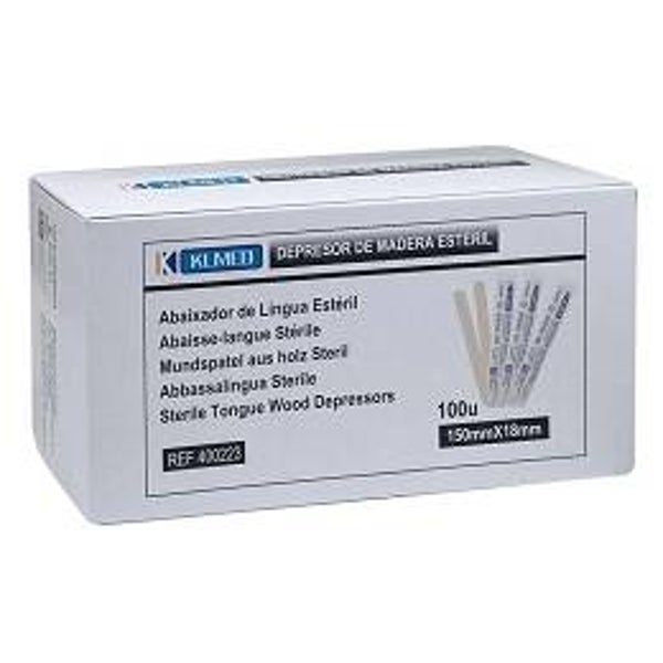 DEPRESOR DE MADERA ESTERILIZADO 100 UDS.