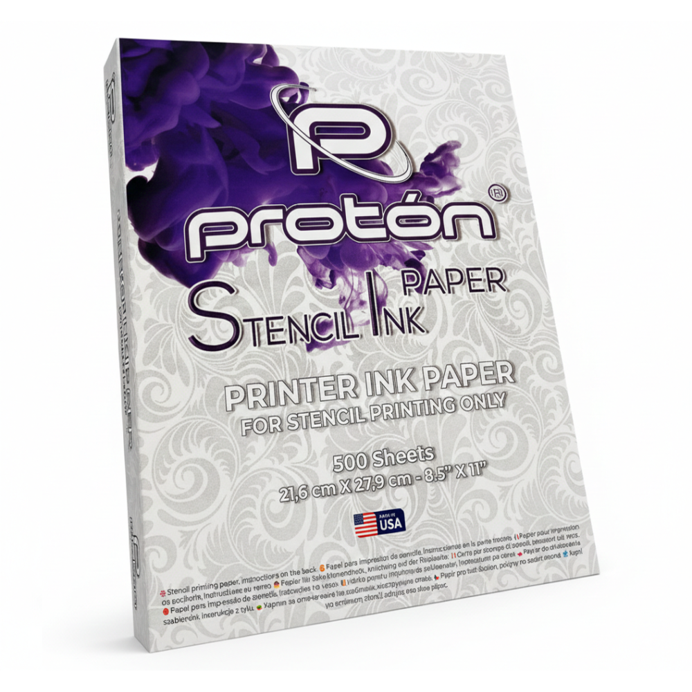 Proton Stencil Ink Paper - Papel para Impresora de Stencils - 500 Hojas