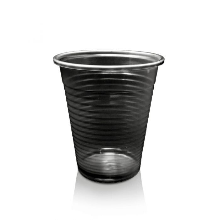Vasos de plastico negros (100und)