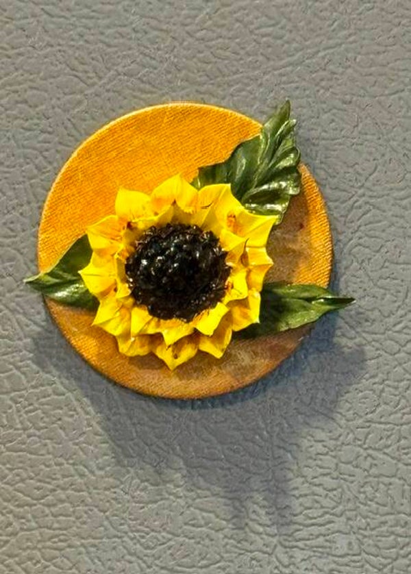 Sunflower Round magnet