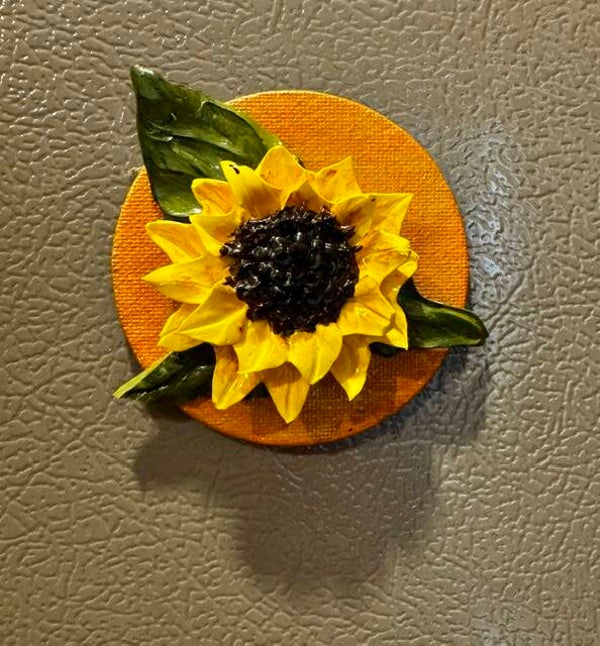 Sunflower Fall Vibes magnet