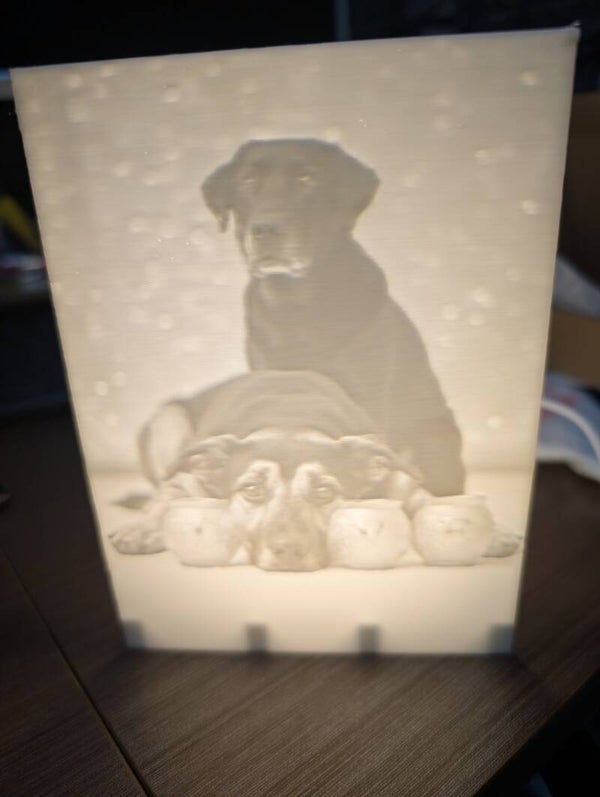 3D-Druck Personalisiertes Lithophan Bild