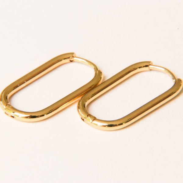 Oval Hoops Hinged Large