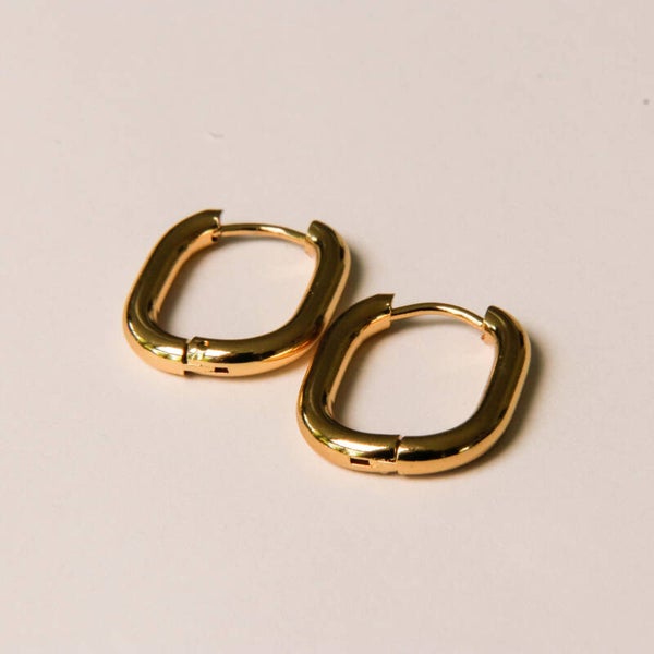 Thick Oval Hoops Hinged