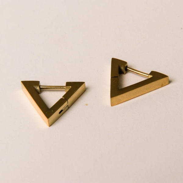 Square Triangle Hoops Hinged