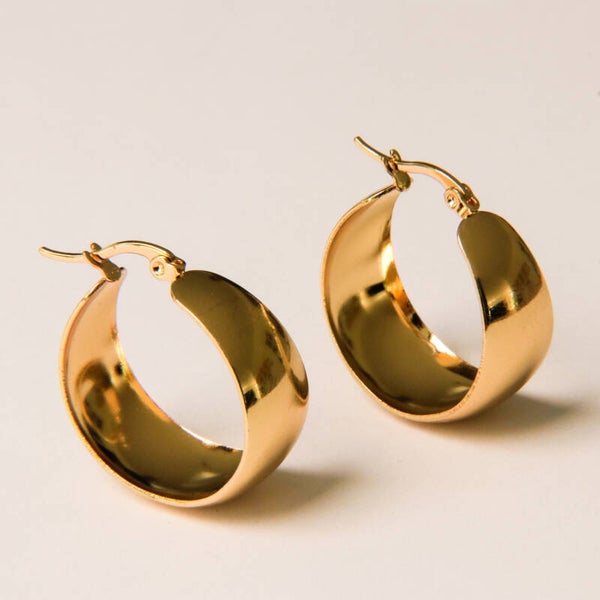 Chunky Flat Hoops Limited Edition