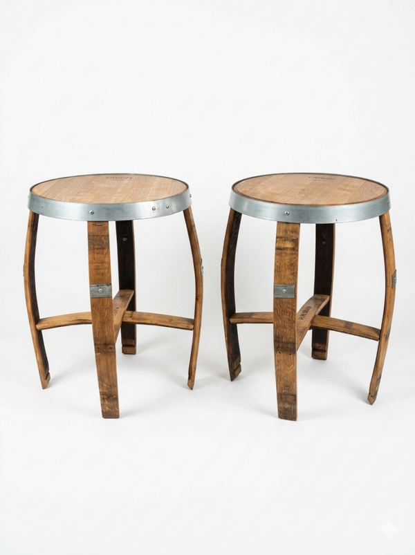 Wine Barrel End/Side Tables