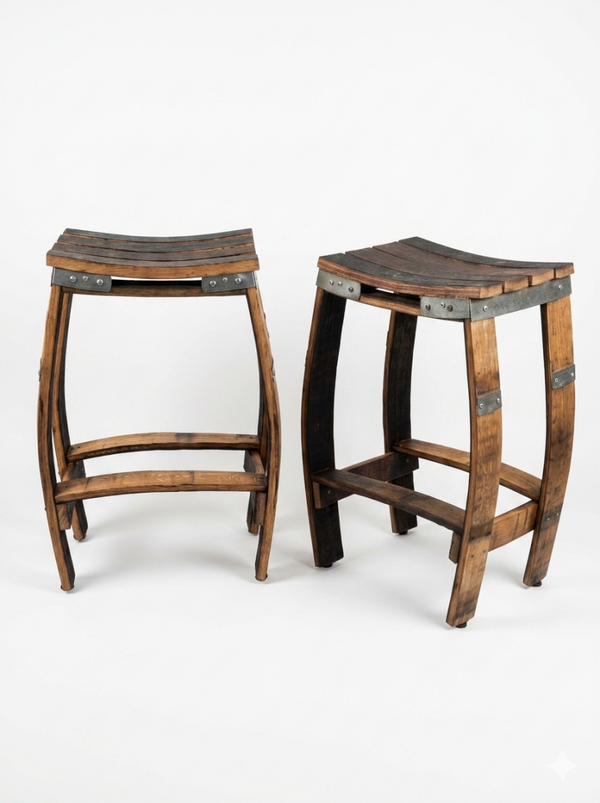 Wine Barrel Stave Bistro Stools