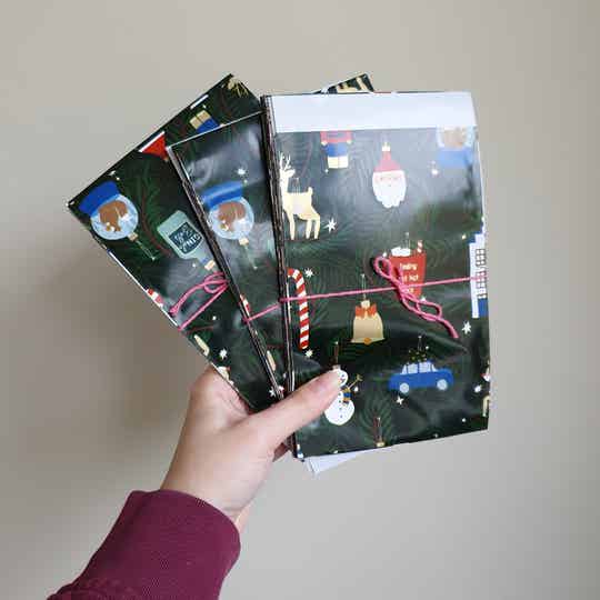 20x Cadeauzakje M - Kerstornamenten